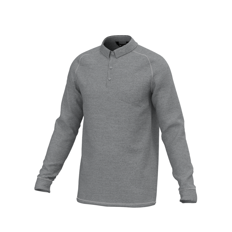 Mizuno Mizuno Melange L/S Polo Grey